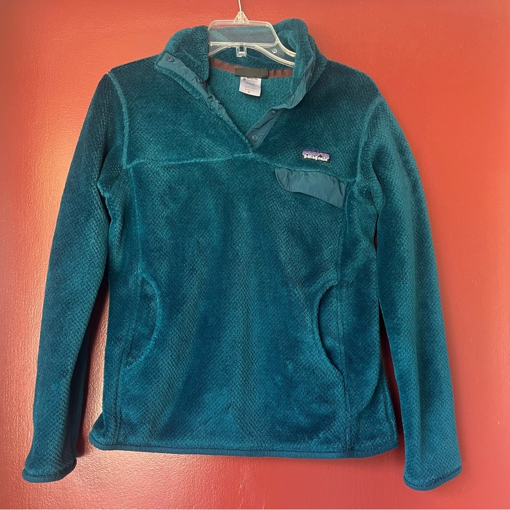 Patagonia Women’s Re-Tool Half-Snap Pullover in Teal💙💚